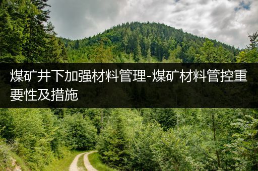 煤矿井下加强材料管理-煤矿材料管控重要性及措施