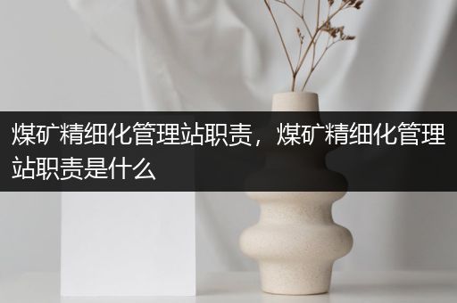 煤矿精细化管理站职责，煤矿精细化管理站职责是什么