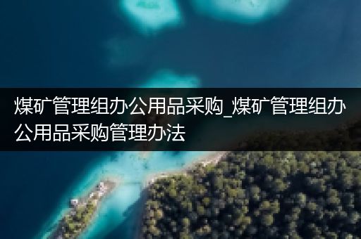 煤矿管理组办公用品采购_煤矿管理组办公用品采购管理办法