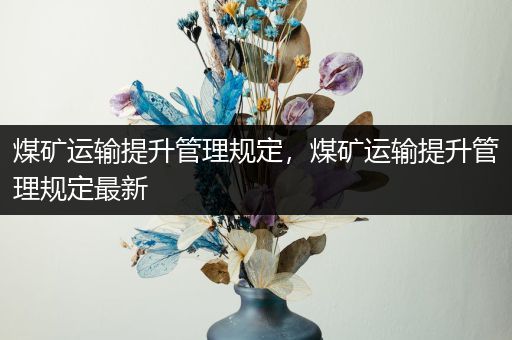 煤矿运输提升管理规定，煤矿运输提升管理规定最新