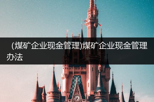 （煤矿企业现金管理)煤矿企业现金管理办法